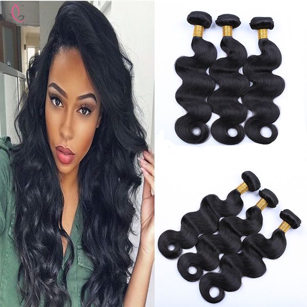 Indian Body Wave Weaves Human Hair Extensions Malaysian Brazilian