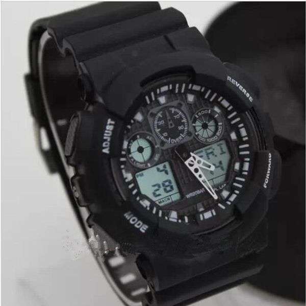 

Fa hion port tyle watche led wri twatch with black blue yellow white red etc 10 color quite ale