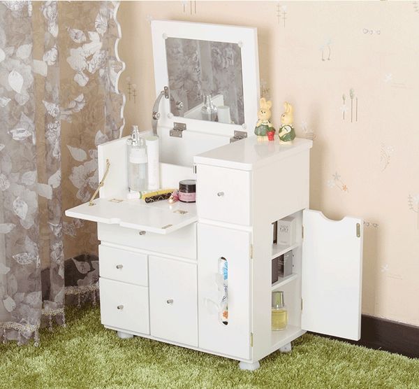 2019 Wooden Cosmetic Vanity Dressing Table Foldable Mirror Furniture Designs For Bedroom Solid Wood Bedside From