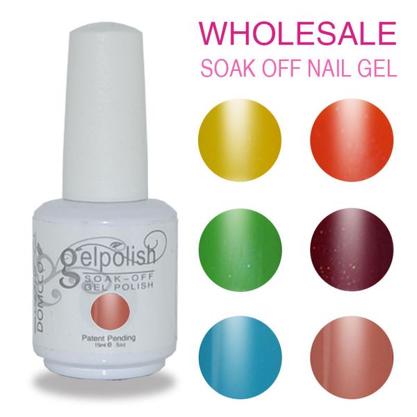 

200pcs/lot soak off color gelish led & uv gel nail polish gelish gel glue nail art gel lacquer varnish for nail set, Red;pink