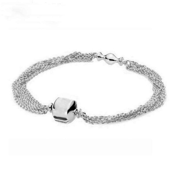 

silver bracelets,genuine 100% authentic 925 sterling silver diy women jewelry wholesale16-22cm have a nice day,good gift for friend, Golden;silver