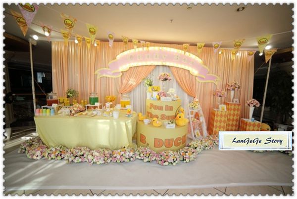 2019 New Style 3m 6m Peach Ice Silk Fabric And White Backdrop