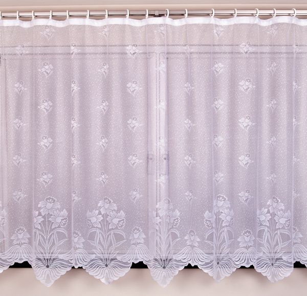 2019 European New Polyester Lace Window Sheer Curtains With Tape
