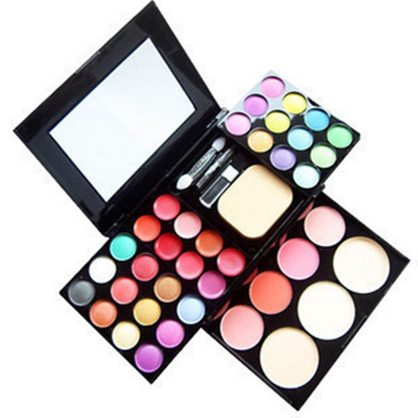 

wholesale- makeup kit 24 eyeshadow + 8 lip gloss +3 foundation face powder +4 blush makeup kit cosmetics wholesale 2016