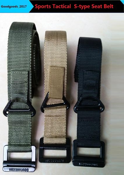 

2017 new adju table port tactical belt type combat eat belt ca ual canva belt three color m332
