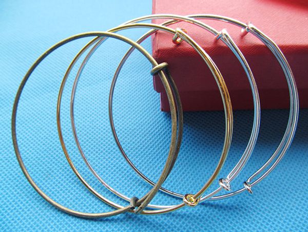 

High Quality Expandable Bangle Alloy Wire Bracelet,Adjustable,DIY Accessory Jewellery Making,For Beading and Charm