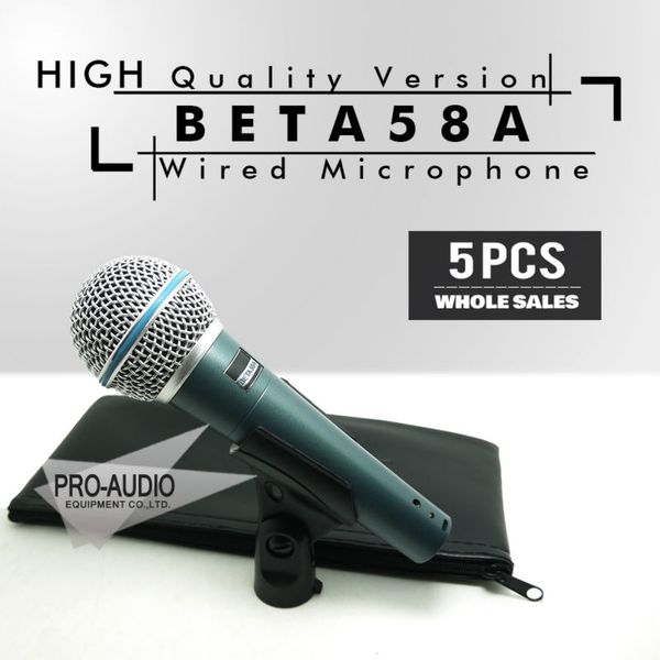 

5pcs version beta58 vocal karaoke handheld dynamic wired microphone beta58 microfone beta 58 a mic