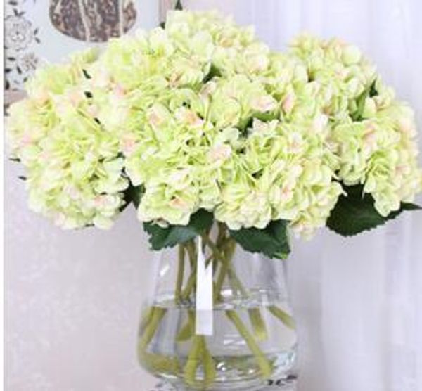 Simulationsblume nach Hause einzelne französische ausländische Hortensie 10 Farbe gefälschte Blume Seidenblume Simulationspflanze Hochzeit Hortensie