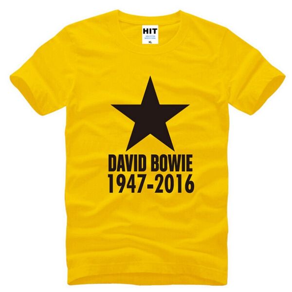 

new summer men funs t-shirt david bowie blackstar ziggy t shirts men fashion short sleeve david bowie memory male rock t shirt, White;black