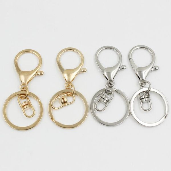 

good a++ high-grade key chain accessories lobster clasp key chain pendant with eight buckle kr067 keychains mix order 20 pieces a lot, Slivery;golden