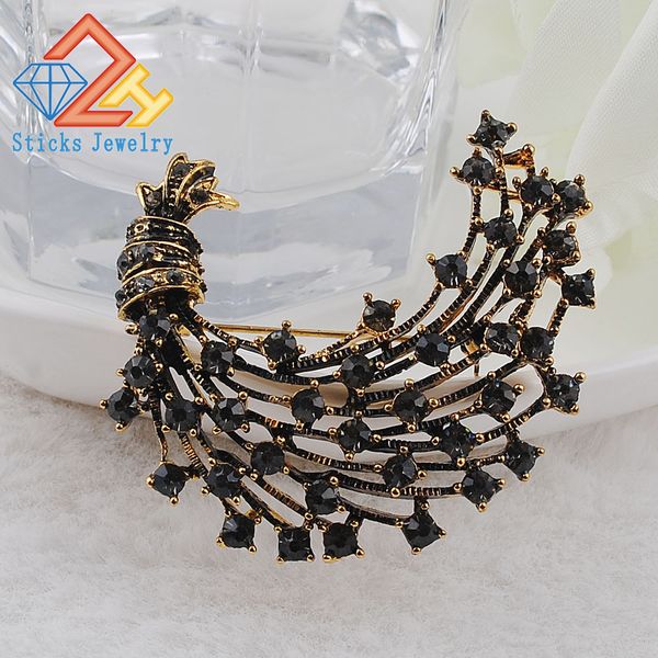 

charm brooch mini flower shape latest design beautiful fashion alloy rose rhinestone for wedding decoration ing, Gray