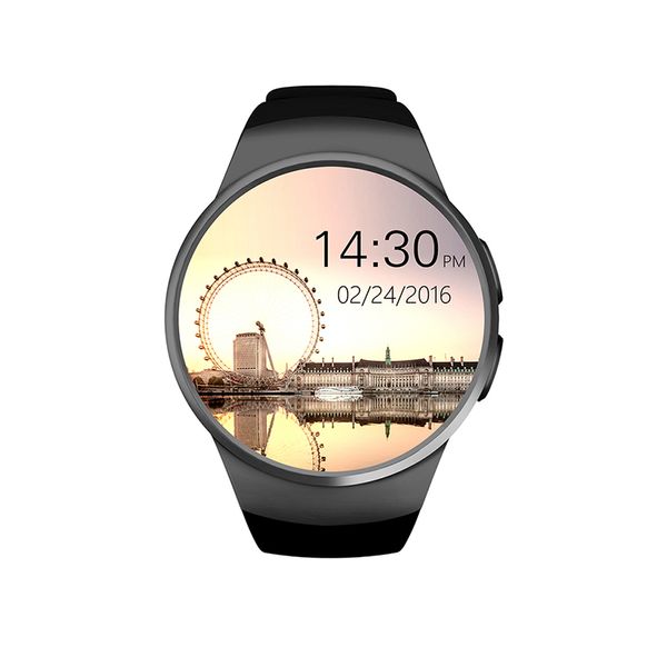 

KW18 смарт Bluetooth часы полностью округлые Android / IOS Reloj Inteligente SIM-карты монитор сердечно