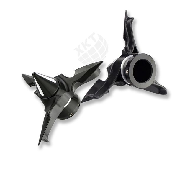 

motorcycle spun blade front axle cap nut cover for harley 2002-2013