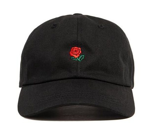 

Новый Роза Папа Шляпа Дрейка Custom Sanpback Цветочная Роза Вышивка Изогнутые Летние Snapb