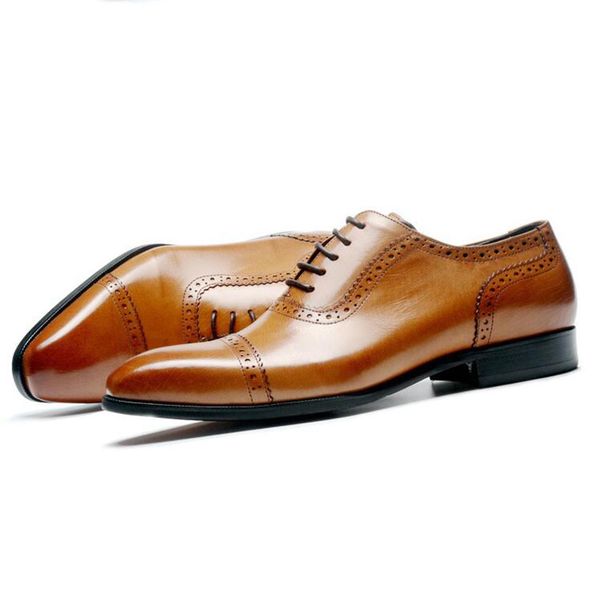 

genuine leather mens dress shoes, oxford shoes for men, lace-up business men shoes, brand men wedding shoes, Black