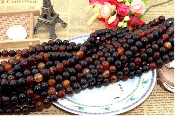 

dream scattered agate beads 8mm natural stone loose beads beaded diy jewelry accessories fit necklace bracelet material nice bead, Black