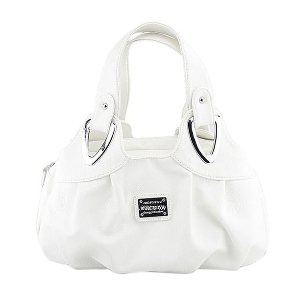 

fashion handbag women pu leather bag tote bag handbags satchel -matte white