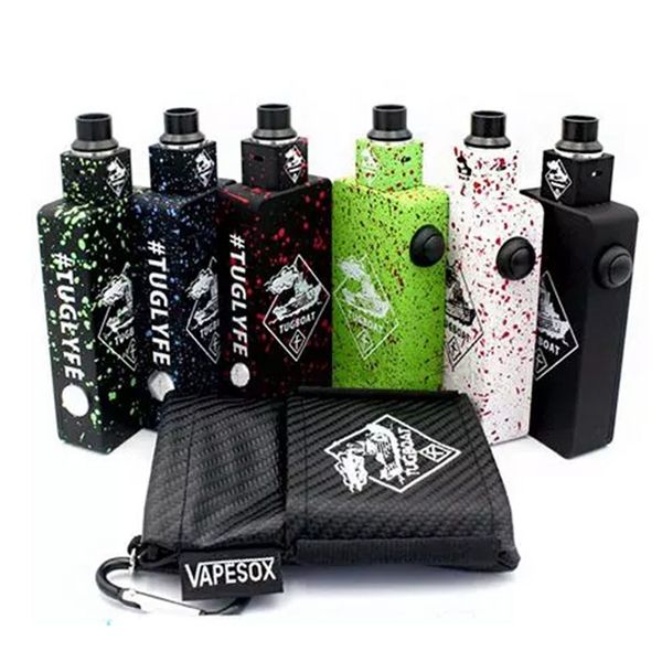 

Tugboat Box Mod Kit with Colorful tuglyfe Unregulated mod Cubed RDA Mechanical velocity RDA Tuglyfe Portable box mod Vaporizer
