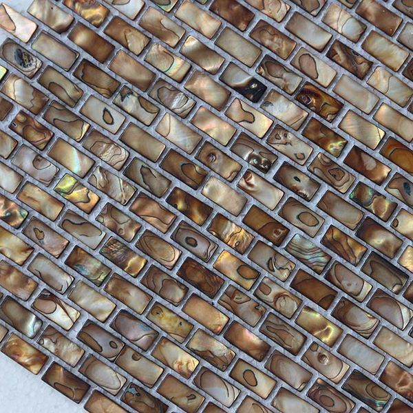 

10x20mm античный золотой цвет перламутровая раковина мозаика ванная комната туалет