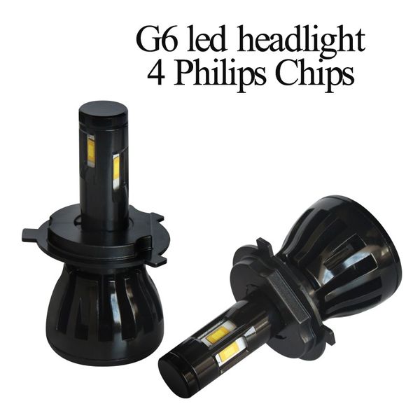 

super bright auto part replacement led g6 h1 h3 h4 h8 h9 h11 h10 9006 96w 9600lm 9-36v led car headlights bulbs