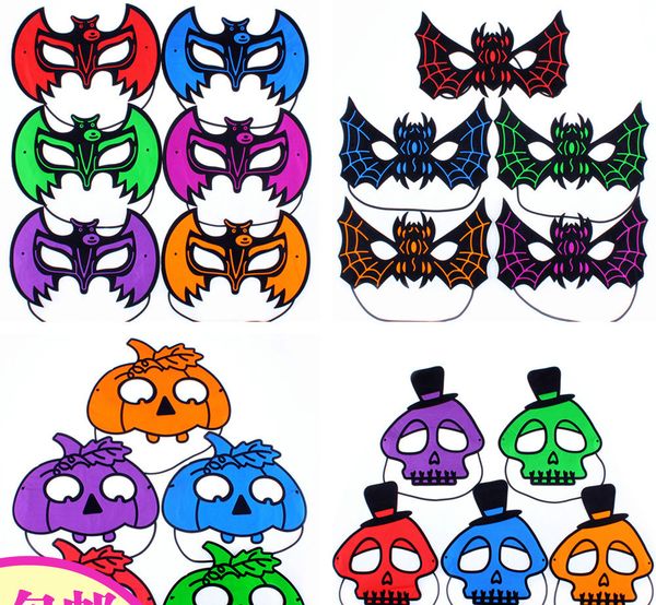 

bat pumpkin human skeleton masks for halloween party children or holiday party mask 18g cosplay festive party supplies