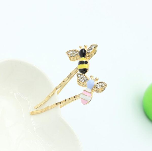 Cute Girls Crystal Wings Bees Hair Jewelry Animal Styles Hairpins
