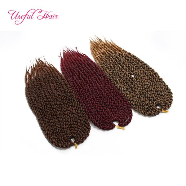 

christmas 22" marley 3d cubic twist crochet braids hair ombre braiding hair box braids braided in bundles synthetic crochet hooks beads, Black