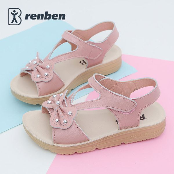 Großhandel Mädchen Schuhe Aus Echtem Leder Kinder Sandalen Kinder sommer 2017 mädchen prinzessin schuhe hohen