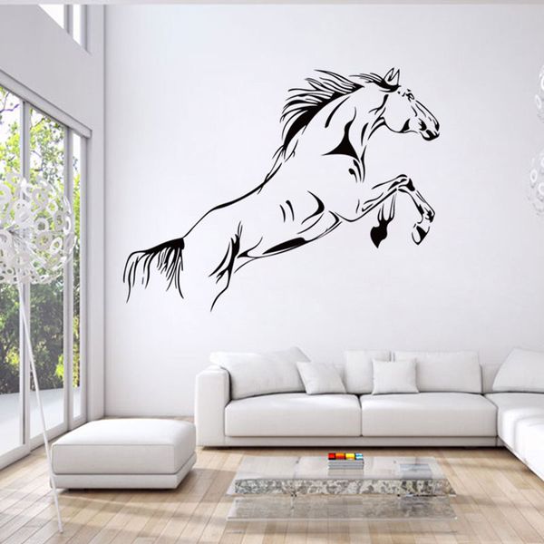 

cartoon running horse wall stickers removable vinyl room decal art mural home decor wallpaper ing