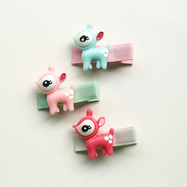 New Baby Hairpins 30pcs/lote acr￭lico cervo fofo garotos clipes de cabelo crian￧as
