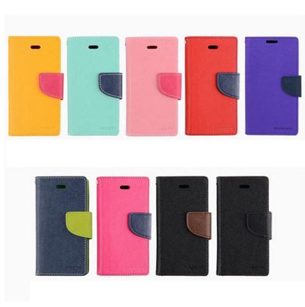 

luxury mercury wallet leather pu tpu hybrid soft case folio flip cover for iphone 4 4s 5 5s se 5c 6 6s 7 8 8plus x dhl ing
