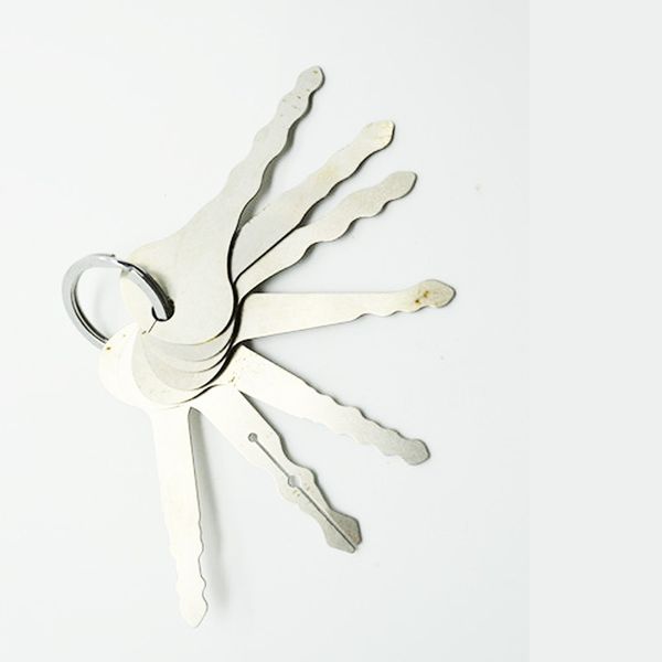 7PCS Auto Jiggler Pick Lock Tool Auto Schlüssel Opener Tryout Schlüssel Für Autos Haus Tür Schlosser Werkzeuge