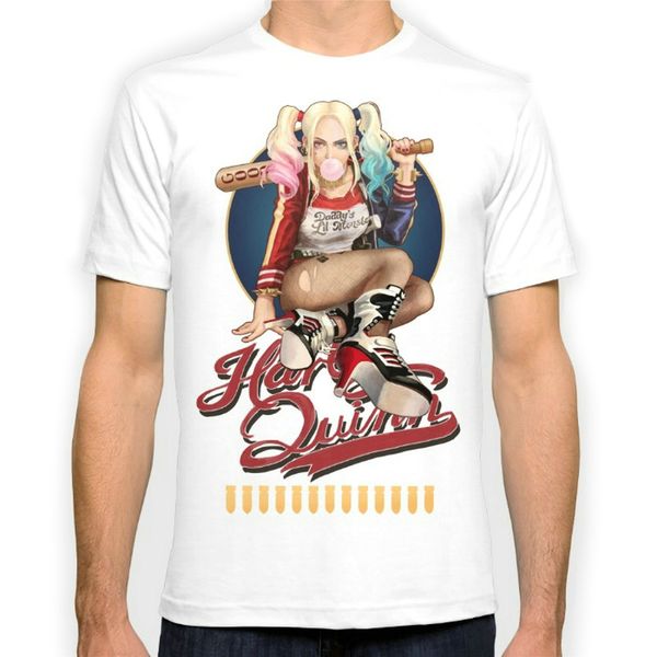

Harley Quinn новая мода человек футболка хлопок O шеи мужские с коротким рукавом мужска