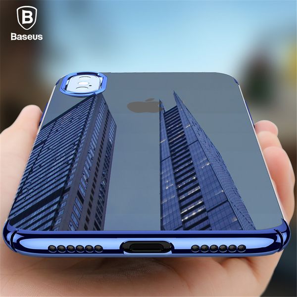 

Для iPhone X Baseus роскошные покрытие Case Coque ультра тонкий жесткий PC задняя крышка цвет