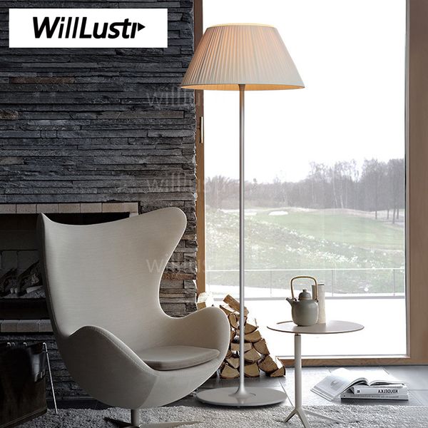 Willlustr романтический торшер ребристые стекла ткань тень современное освещение классический дизайн гостиная спальня кабинет диван боковой свет прикроватные