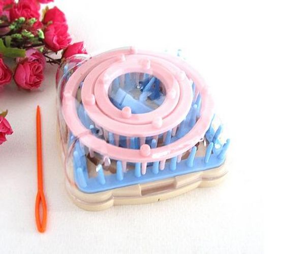 

горячий дом сад искусства, ремесла 9 шт. вязание ткацкий станок цветок ромашка шаблон чайник шерсть пряжа иглы вязать хобби ткацкий станок в