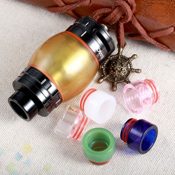 

810 Glass Drip Tip Fit TFV8 TFV12 Atomizer TFV8 Big Baby Electronic Cigarette Mouthpieces With Individual Package DHL Free