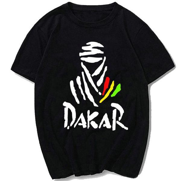 

Автогонки футболка Париж Дакар ралли с коротким рукавом платье автомобиль спорт