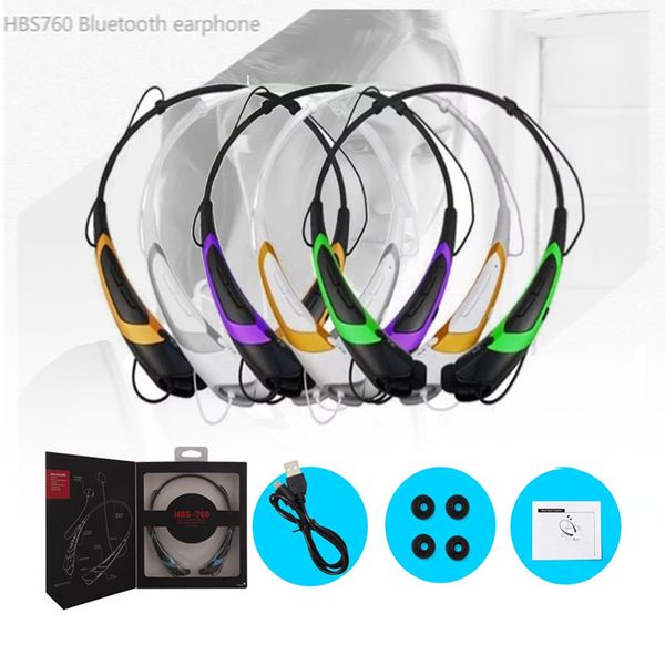 

for hbs760 bluetooth headset wireless neckband headphone stereo music earphone for samsung galaxy s6 s7 edge plus lg htc smartphone