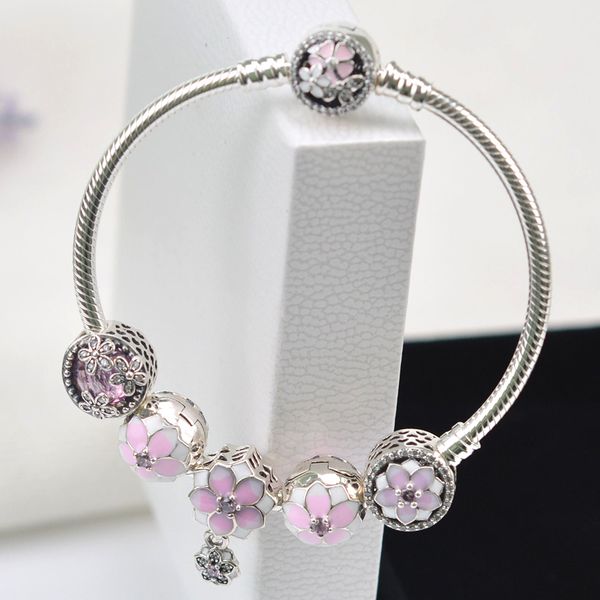 

dorapang 2017 новое лето стерлингового серебра 925 бусины шарма подходит для европейских женщин браслеты браслеты наборы цепочек подарок, Black