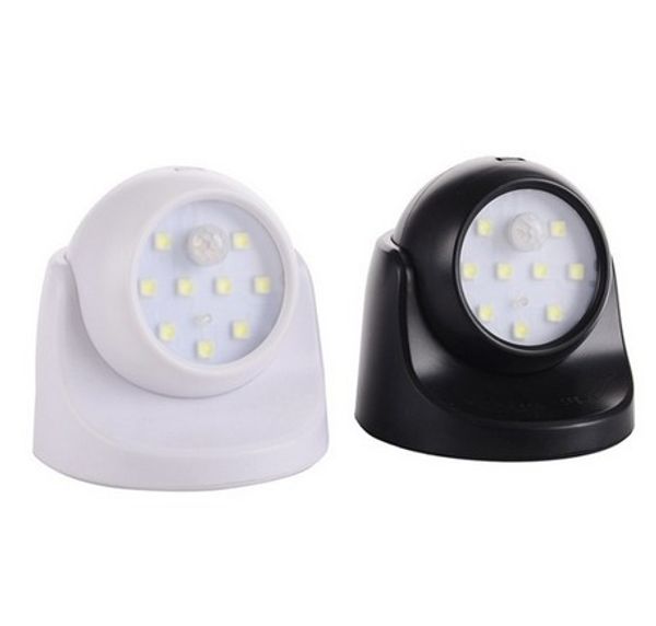 

9led dual light sensor control human body induction energy saving lamp 360 degrees automatic rotation induction night light