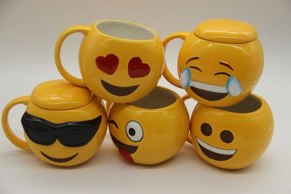 Acheter 6 Designs Belle Souriant Visage Emoji Tasse Porcelaine Merde Merde Tasse Dessin Animé Amusé Et Triste Cool Couple Tasses Café Tasses De 714