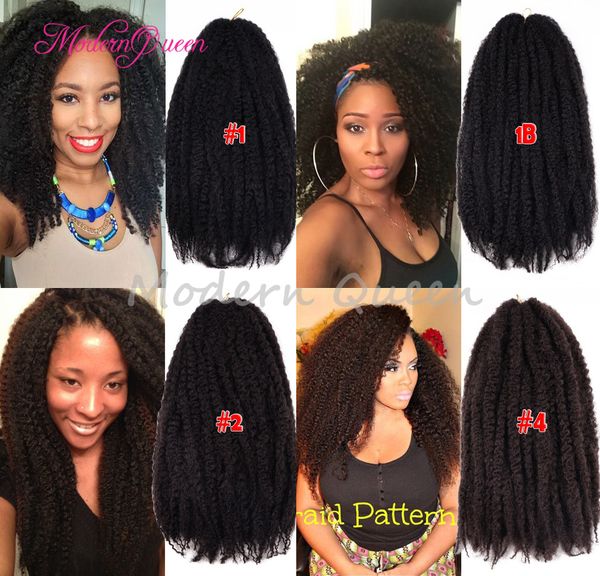 2020 Cheap Crochet Marley Braids Hair Extensions Afro Kinky Curly