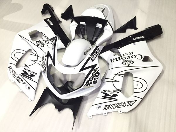 

3 gifts new abs injection motorcycle fairing kits 100% for suzuki gsxr600 gsxr750 k1 00-03 2000 2001 2002 2003 black white