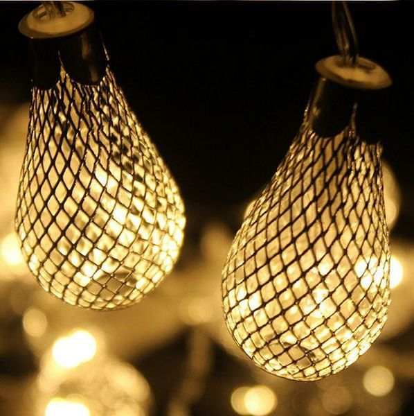 Lampadine a stringa per illuminazione natalizia 110v 220v luci a goccia dorate 3w stringhe a led per la decorazione natalizia della festa di nozze Stringa a led