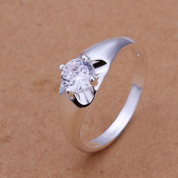 

fashion design inlay heart shape silver jewelry ring for women wr203,fashion white gemstone 925 silver wedding rings, Slivery;golden