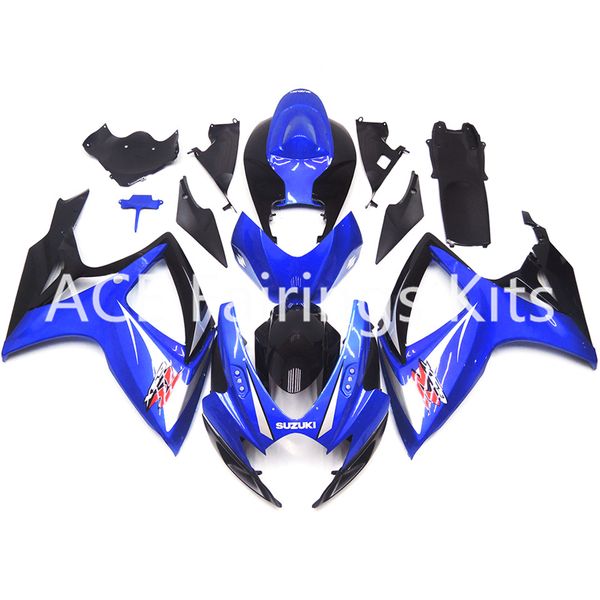 3 kostenlose Geschenke Neue Suzuki GSXR600 GSXR750 K6 06 07 GSXR600 GSXR750 K6 2006 2007 ABS-Kunststoff-Motorradverkleidung Hellblauer, cooler V60-Stil