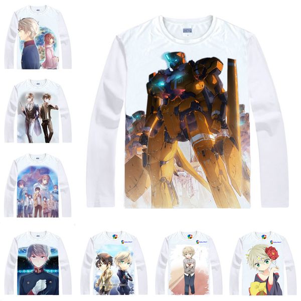 

motivs hentai shirt aldnoah zero t-shirts multi-style long sleeve kaizuka inaho, sleipnir anime cosplay shirts kawaii, White;black