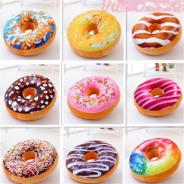 2019 Doughnut Shaped Ring Stuffed Pillow Plush Soft Cushion Toy