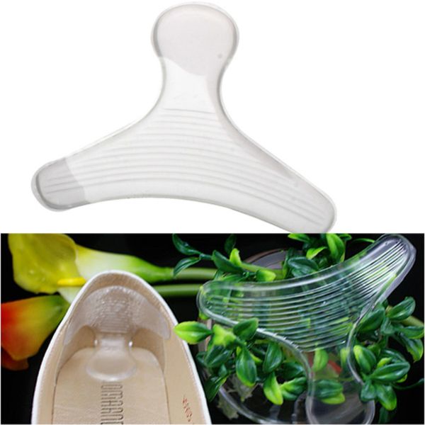 50 pares Transparente sapatos de salto alto Gel Pads palmilha de silicone para os saltos Ferramentas Esfregar Pé Pedicure Gel Palmilhas Inserir